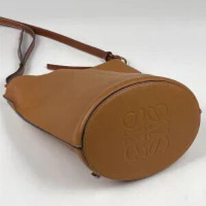 Loewe Bag Leather Crossbody Bucket Brown Shoulder Gate